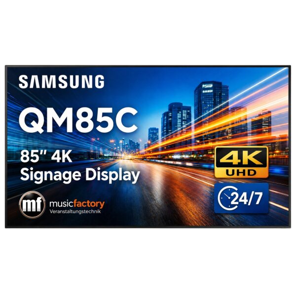 Samsung QM85C &ndash; 85" 4K Signage Display